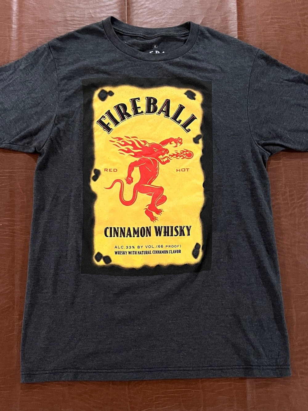 Fireball Cinnamon Whiskey Men’s Shirt - Size Medium